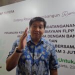 Menteri PKP Maruarar Sirait saat menghadiri Penandatanganan Perjanjian Kerjasama Pembiayaan FLPP dan Tapera Tahun 2024 antara BP Tapera dengan Bank Penyalur di Jakarta, Senin (23/12/2024)/Foto : Humas Kementerian PKP/Ristyan Mega Putra