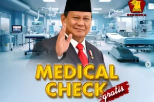 Program Medical Check Up Gratis saat hari ulang tahun. (Foto: instagram.com/gerindra)