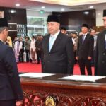 Menteri ESDM Bahlil Lahadalia melantik Nasri Jalal (kanan) sebagai Kepala BPMA, Kamis, 16 Januari 2025. Foto: via rmolaceh