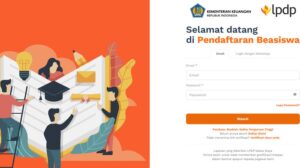 Laman Web Beasiswa LPDP. Foto: LPDP