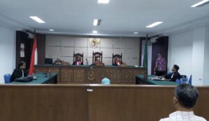 Sidang putusan perkara korupsi peningkatan pelayanan kesehatan di Dinkes Aceh Utara. Foto: dok AJNN.