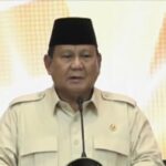 Presiden Prabowo saat meresmikan Bank Emas perdana di Indonesia. Foto: Tangkapan layar TVRI