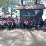 Pengurus BMWCCI Banda Aceh Chapter berfoto bersama usai melakukan pengukuhan yang berlangsung di Pantai Penyu, Leupung, Aceh Besar, Minggu (09-02-2025)