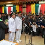 Gubernur Aceh Muzakir Manaf, mengambil Sumpah Jabatan dan Melantik Dr. Sayuti Abubakar,SH. MH Sebagai Walikota dan Huseini, SE Sebagai Wakil Walikota Lhokseumawe Periode 2025-2030 pada Rapat Paripurna Dprk Lhokseumawe, Senin, 17/02/2025. Foto: Biro Adpim