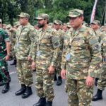 Gubernur Aceh, Muzakir Manaf, bersama sejumlah Bupati/Wali Kota se Aceh, mengikuti retreat bersama seluruh pimpinan daerah se Indonesia, di Akademi Militer, Jumat 21/02/2025. Rencananya retreat bersama presiden itu akan berlangsung mulai 21-28 Februari pekan depan. Foto: Biro Adpim