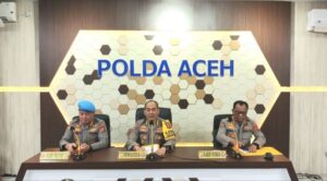 Konferensi pers kasus Kapolres Bireuen di Polda Aceh. Foto: (MTVN/Fajri Fatmawati)