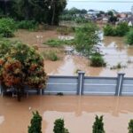 Salah satu lokasi yang terdampak Banjir di Kota Bandarlampung. Sabtu (22/2/2025) (Foto: ANTARA/Hisar Sitanggang.)