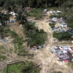 Kampung yang dihuni puluhan WNI ilegal di Nilai Spring, Negeri Sembilan, Malaysia, digerebek Imigrasi dan dihancurkan .Foto: Dok Imigrasi Malaysia