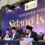 Menteri Agama (Menag) Nasaruddin Umar saat konferensi pers penetapan Ramadan 2025. Foto: Bisnis -Annisa Nurul Amara