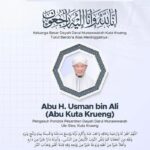 Pengumuman wafatnya ulama kharismatik Aceh Abu H Usman bin Ali atau Abu Kuta Krueng. Foto: (Istimewa)