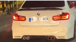 Viral mobil BMW Nopol N 3 NEN Foto: Dok. Istimewa