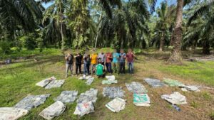 Tim gabungan bea cukai menangkap seorang warga dan menemukan barang bukti 188 kilogram sabu di Aceh Tamiang. Foto: Humas Bea Cukai Aceh