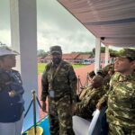 Gubernur Aceh, Muzakir Manaf bersama Wakil Gubernur Aceh, Fadhlullah, SE, mengikuti upacara parade senja di komplek Akademi Militer, Magelang, kamis, 27/02/2025. Foto: Biro Adpim