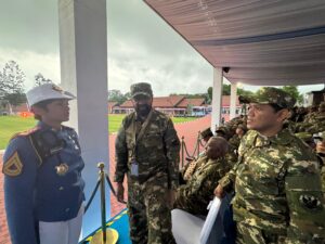 Gubernur Aceh, Muzakir Manaf bersama Wakil Gubernur Aceh, Fadhlullah, SE, mengikuti upacara parade senja di komplek Akademi Militer, Magelang, kamis, 27/02/2025. Foto: Biro Adpim