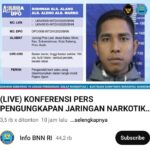 Ridwan alias Alang, alias Aleng, alias Marko, beralamat di Jurong Pria Laot, Desa Batee Shok, Kecamatan Suka Makmue, Kota Sabang. Foto: Screenshot Youtube Info BNN RI